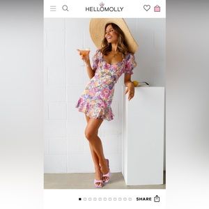 Floral Mini Tea Dress